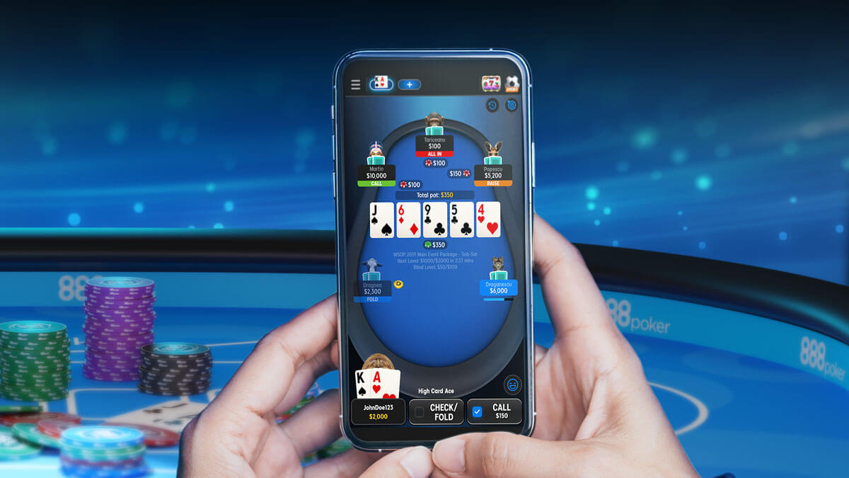 Jogue 888poker em qualquer lugar!